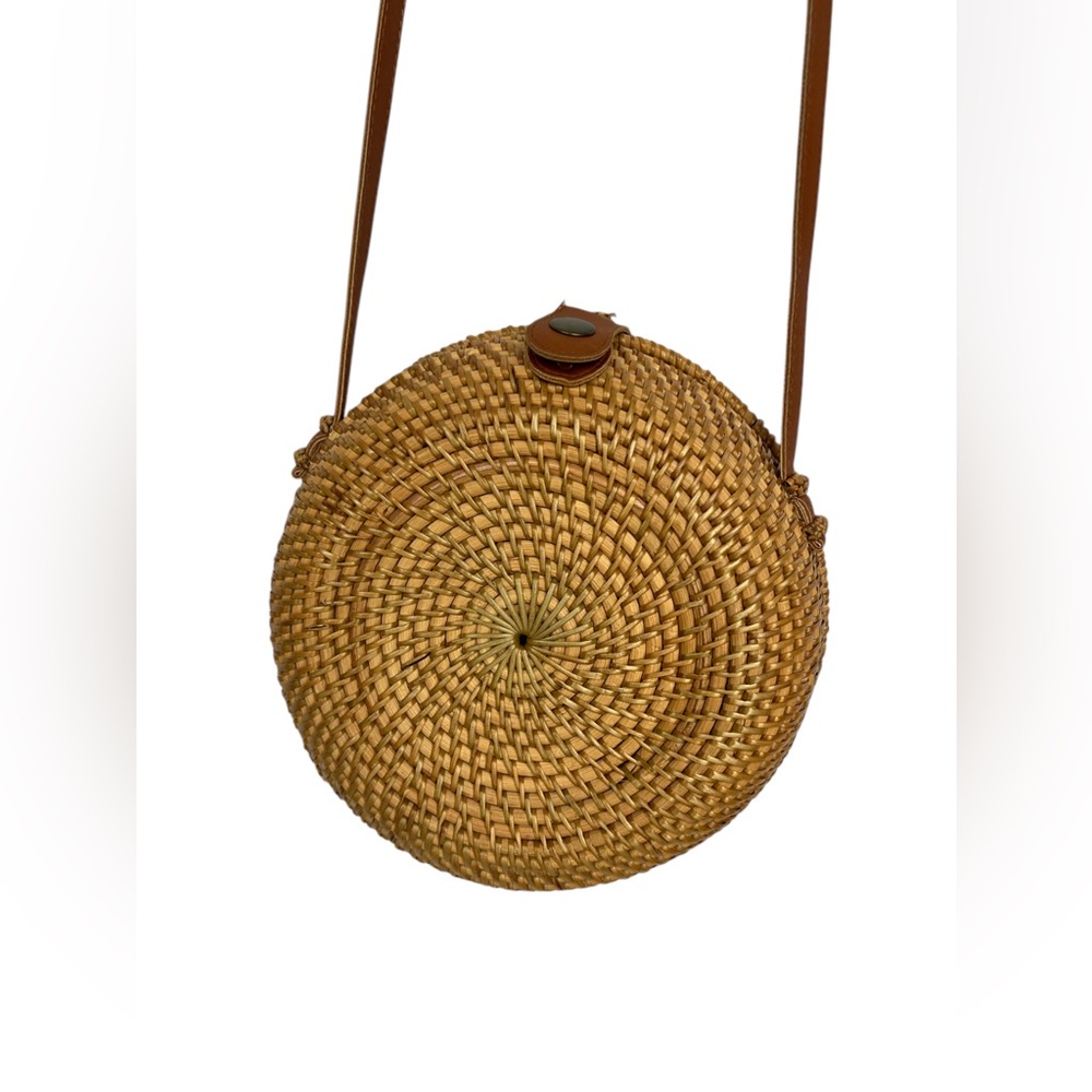 Circle Rattan Purse- Spring Break Bag